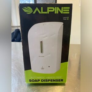 Alpine Industries Automatic Hands-Free Liquid Soap Dispenser. 
Capacity: 33 oz